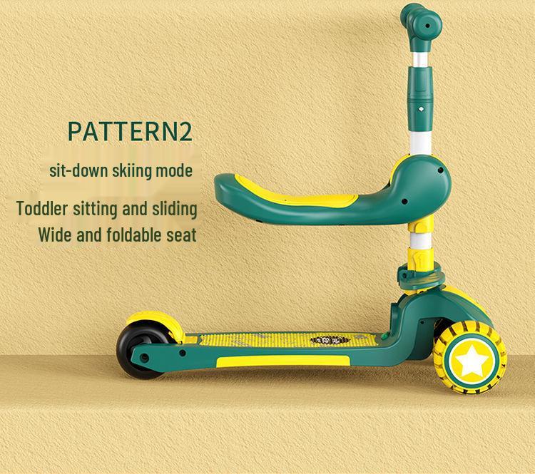 3-in-1 Toddler Scooter & Ride-On: For Ages 2-6, Boys & Girls