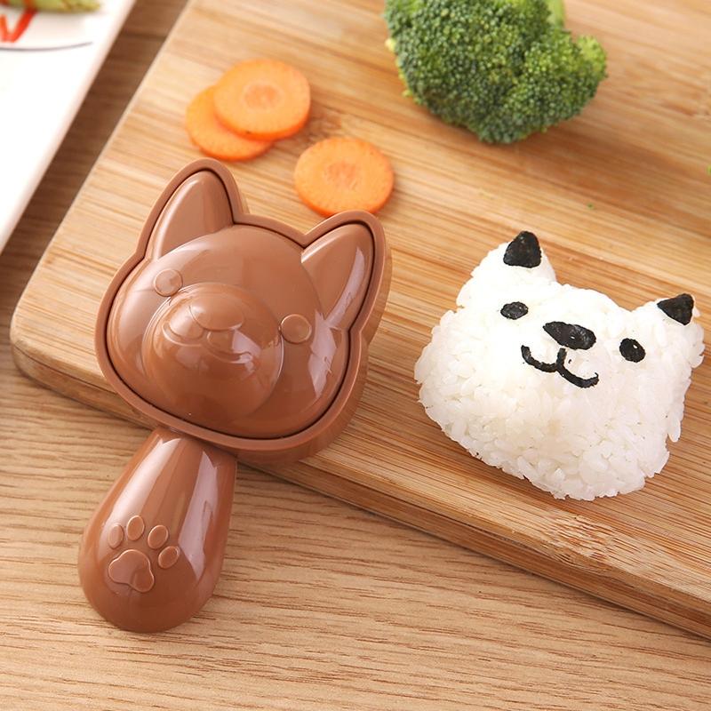 DIY Sushi Moulds Onigiris Rice Ball Food Press Dog Shaped Sushi Maker Molds Sushi Kit Japanese Cuisine Bento Accessories