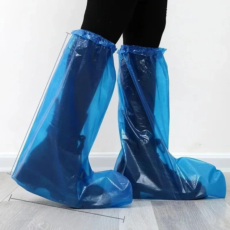 Disposable Rain Shoe Cover Waterproof and Non-slip Plastic Outdoor Thickened Wear-resistant Isolation Foot Cover Rain Proof