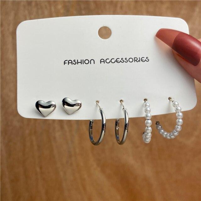 Tone Color Snake Drop Earrings Set Geometric Long Tassel Dangle Earrings Set For Women Of Earrings JewelryGeometric Drop