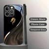 Exquisite Luxus High-End Handyhülle Glas TPU Handyhülle für iPhone 17 16 15 14 13 12 11pm Pro Plus Sturzfest