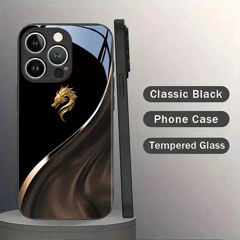 Exquisite Luxus High-End Handyhülle Glas TPU Handyhülle für iPhone 17 16 15 14 13 12 11pm Pro Plus Sturzfest