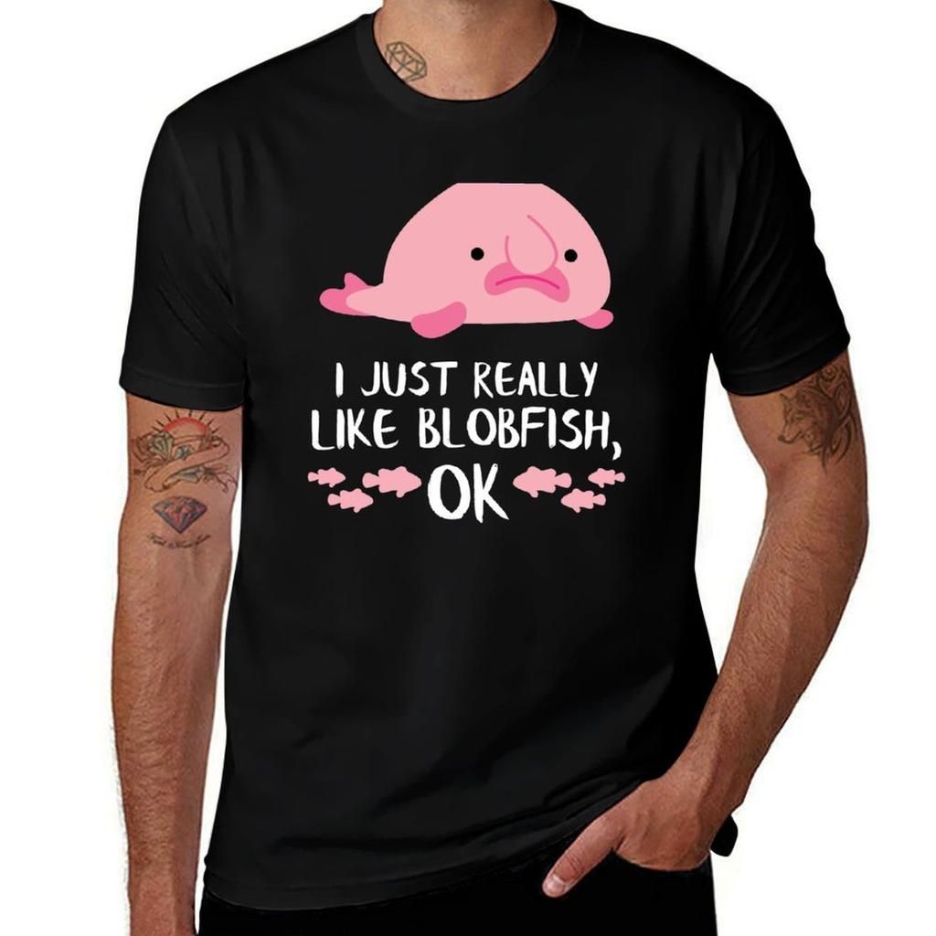Funny Blob Fish Gift Blobfish Gifts TShirt Unisex clothes shirts graphic Tshirts oversize cotton t shirt Unisex