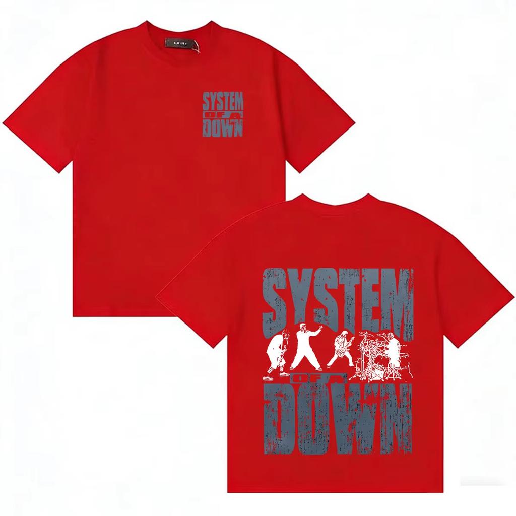 2026 System of A Down Aesthetic Music Loose Cotton Crew Neck Comfort Short Sleeve Unisex Summer Fashion Women And Men T-Shirt