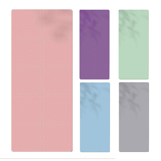 Faltbare Yogamatte Extra Dick TPE Übungsmatte Tragbar Reise Rutschfest Männer Frauen Home Gym Workout Pilates Bodenmatte