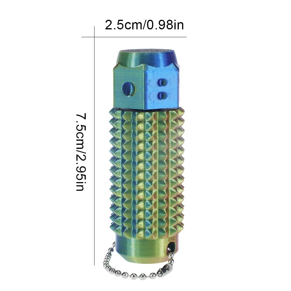 3D Printed Little Spiky Sensory Roller Toys Stress Relief Spiky Stim Tactile Keychain Mini Grippie Fidget Toys Keychain Pendant