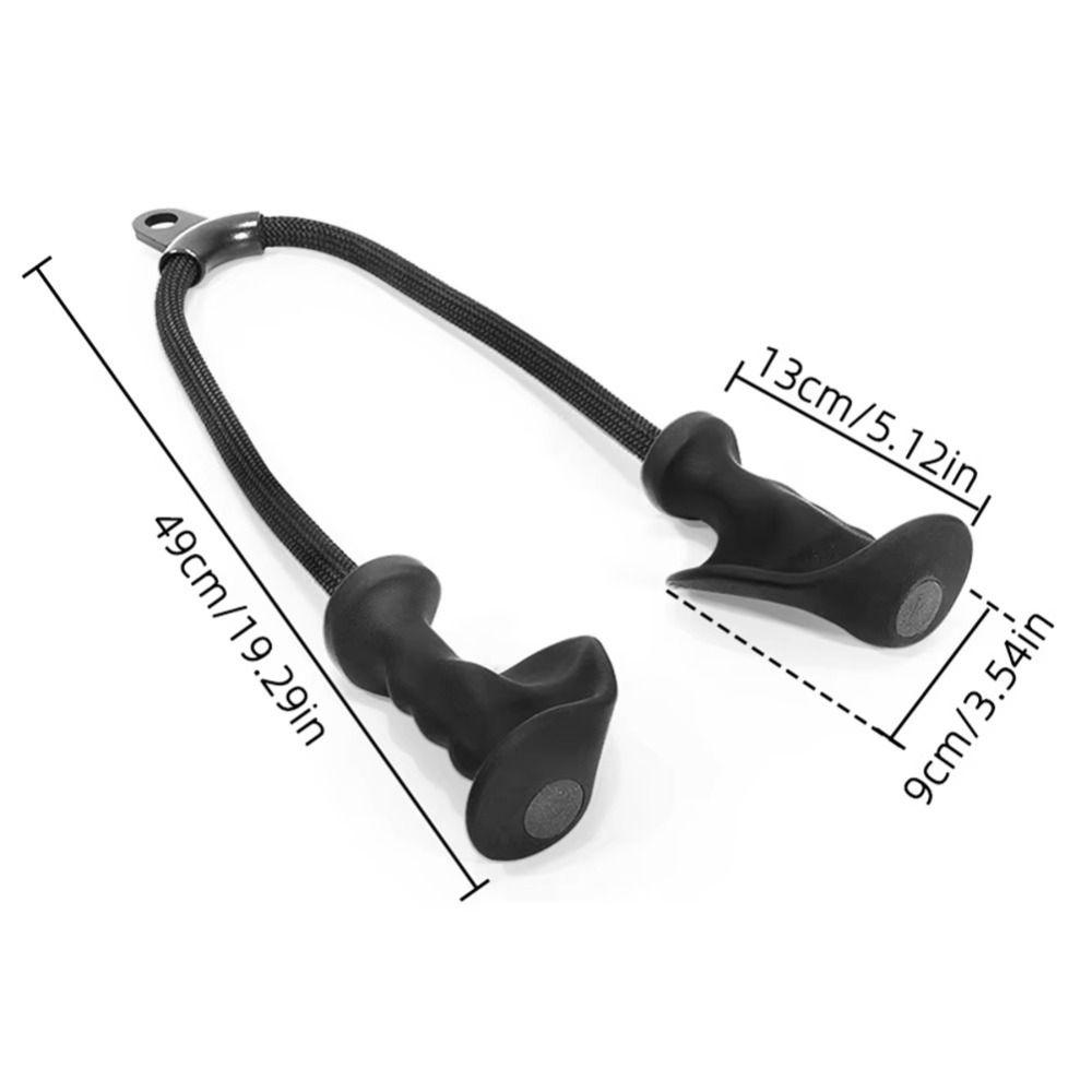 New Tricep Workout Tricep Rope Ergonomic Nylon Exercise Handle Multi-Function PP Pulldown Attachments Home