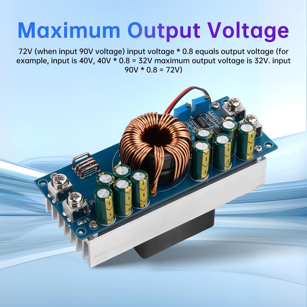 DC Adjustable Buck Power Module DC15V-90V To DC 2.5V-72V 800W/1200W High Power 28A/50A Constant Current Power Boost Module
