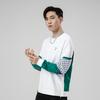Li Ning High Elastic Pullover Casual Sports Round Neck Sweatshirt Men Sweatshirt White AWDR153-1