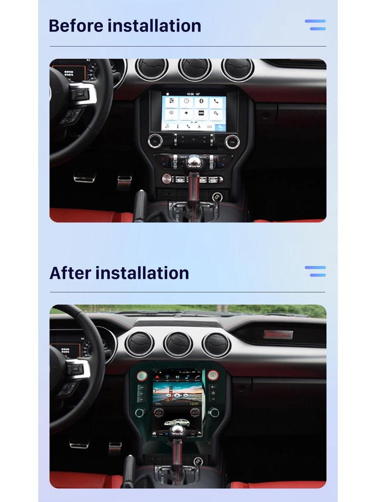 Ford Mustang (2015-2021) QLED HD Bluetooth CarPlay Android DVD Navigation System