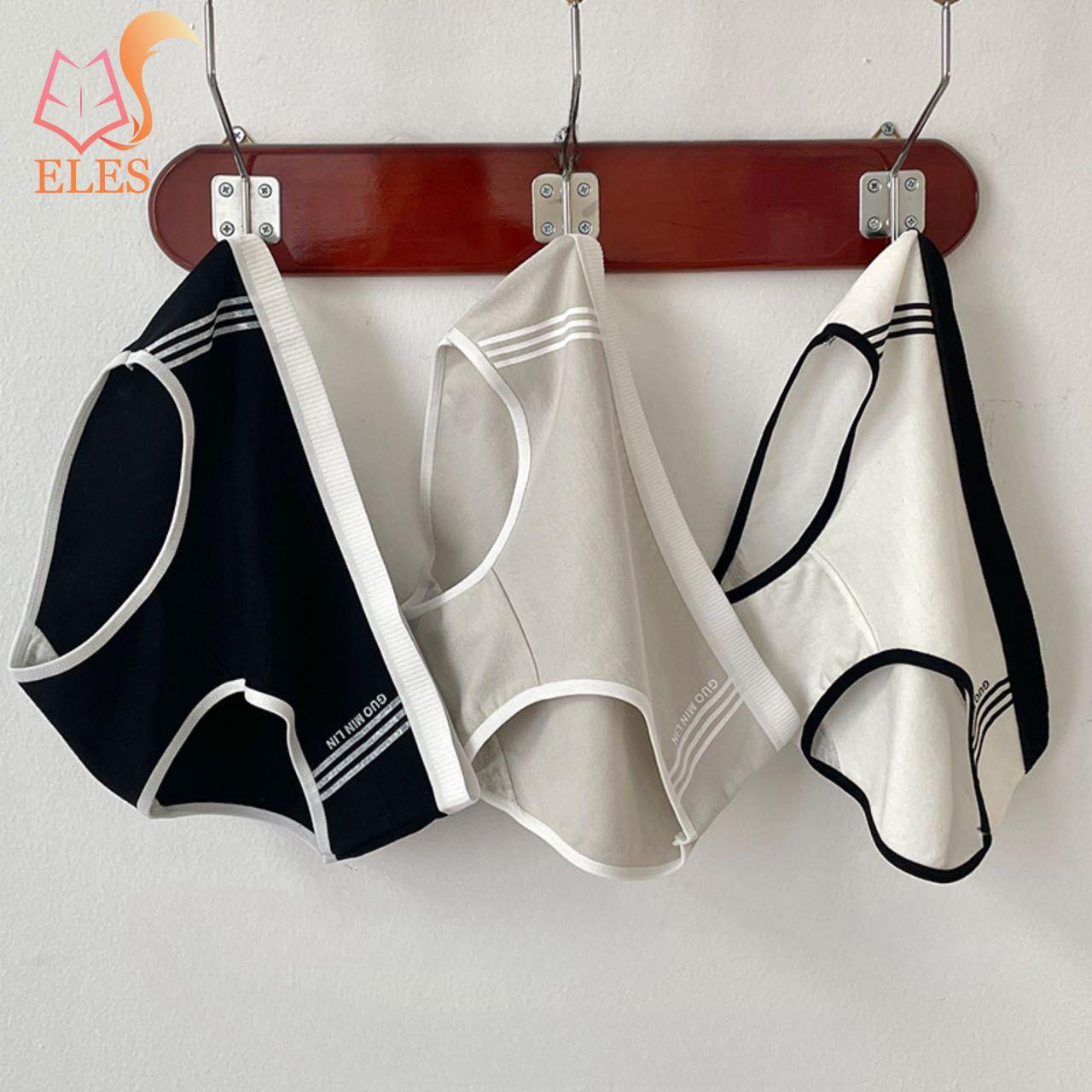 

Женское однотонное простое хлопковое нижнее белье со средней посадкой, удобные дышащие трусы с хлопковой ластовицей для девочек M чёрный