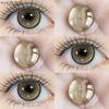EYESHARE 1 Pair New Style Contact Lenses Brown Colored Beauty Pupils Lens Grey Natural Korean Softlens