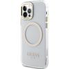 Guess Guhmp12Mhtrmd Iphone 12/12 Pro 6.1 Złoty/Gold Hardcase Metal Outline Magsafe
