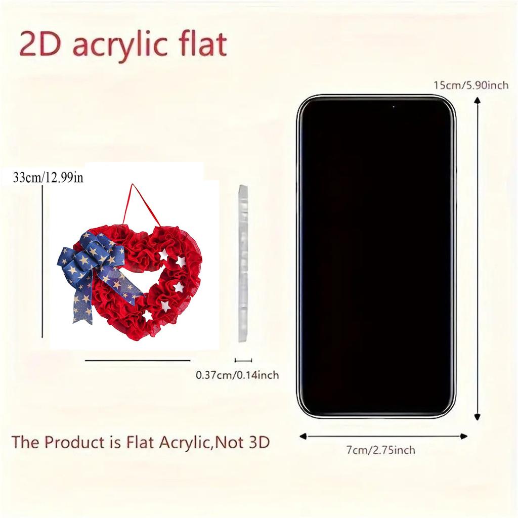 Exclusive For Independence Day In The United States | Exquisite Handmade Love Wreath, Celebrating  And Unity