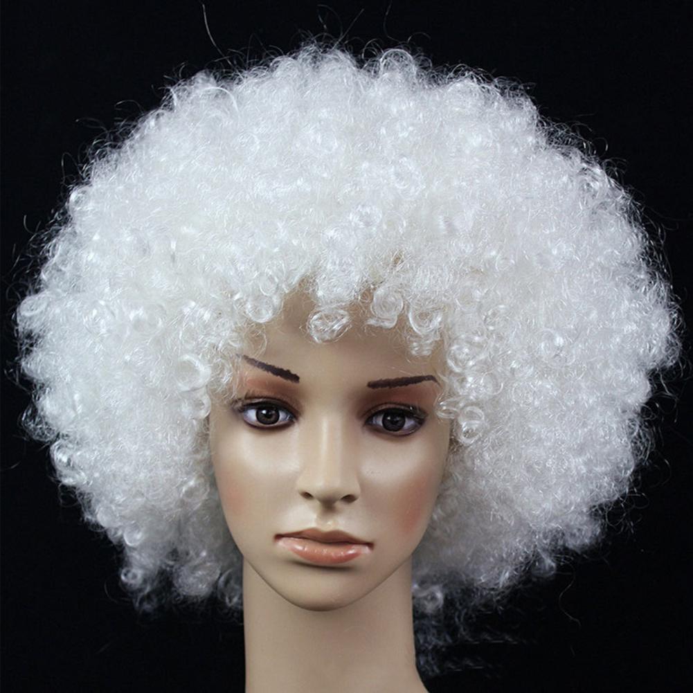 Wavy Clown Wig Cosplay Hair Halloween Christmas Clown Fancy Performance Ombre Wig Colorful Adult Kids Dress Hair Props Party Wig