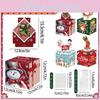 Christmas Themed Pattern Paper Box Set Holiday Decoration Props For Christmas And Holiday Events