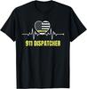911 Dispatcher Thin Yellow Line Dispatch US American Flag Gift Unisex T-Shirt Mens Kids Mens Womens Tees Top