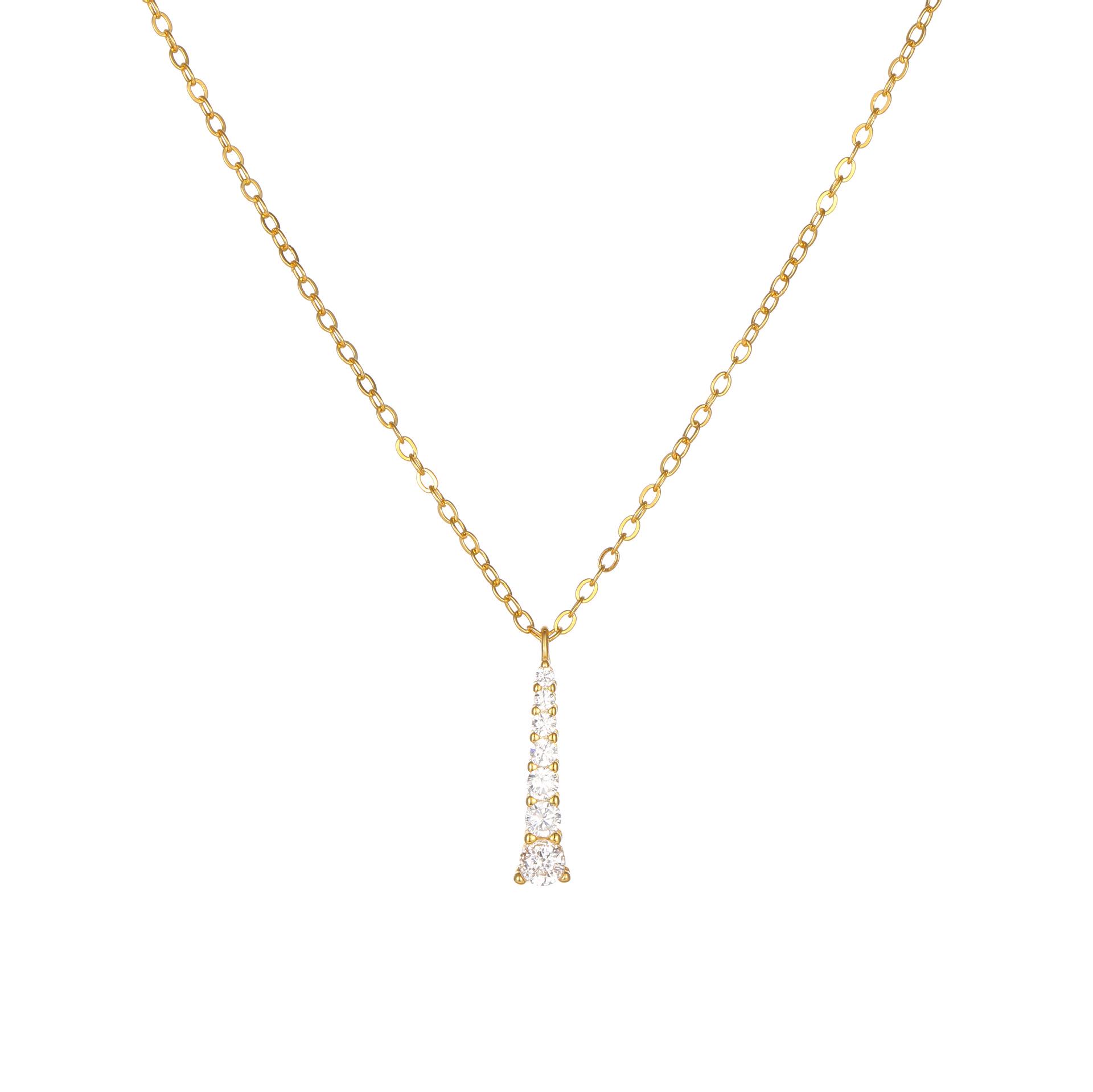 S925 Sterling Silver Zirconia Pendant Necklace for Women - Elegant, Luxurious, Versatile Collarbone Chain S925 Silver