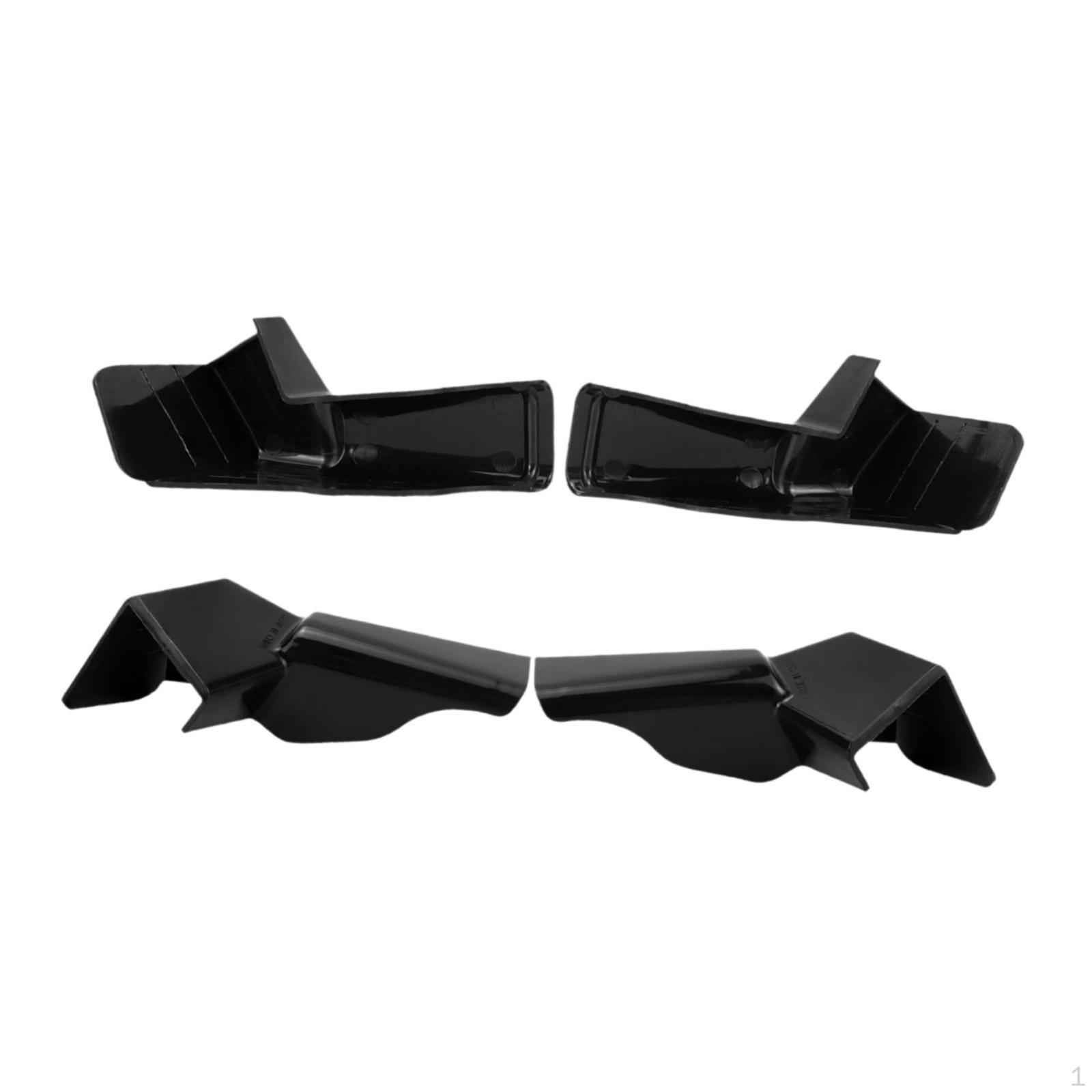 

Комплект из 4 водосточных желобов для RV для эффективного отвода дождевой воды, левая и правая версии, для прицепов чёрный