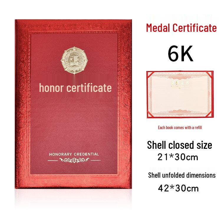 High-Grade Honor Certificate Covers with Inner Pages for Employee Appointment & Graduation - Pack of 10