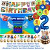 Steal N Catch The Brainrot Birthday Party Decorations Number Balloon Cake Topper Popular Game Background Party Supplies Kid Gift