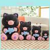Cute Devil Cat Plush Toy Adorable Stuffed Animal For Girls Soft Cuddly Companion
