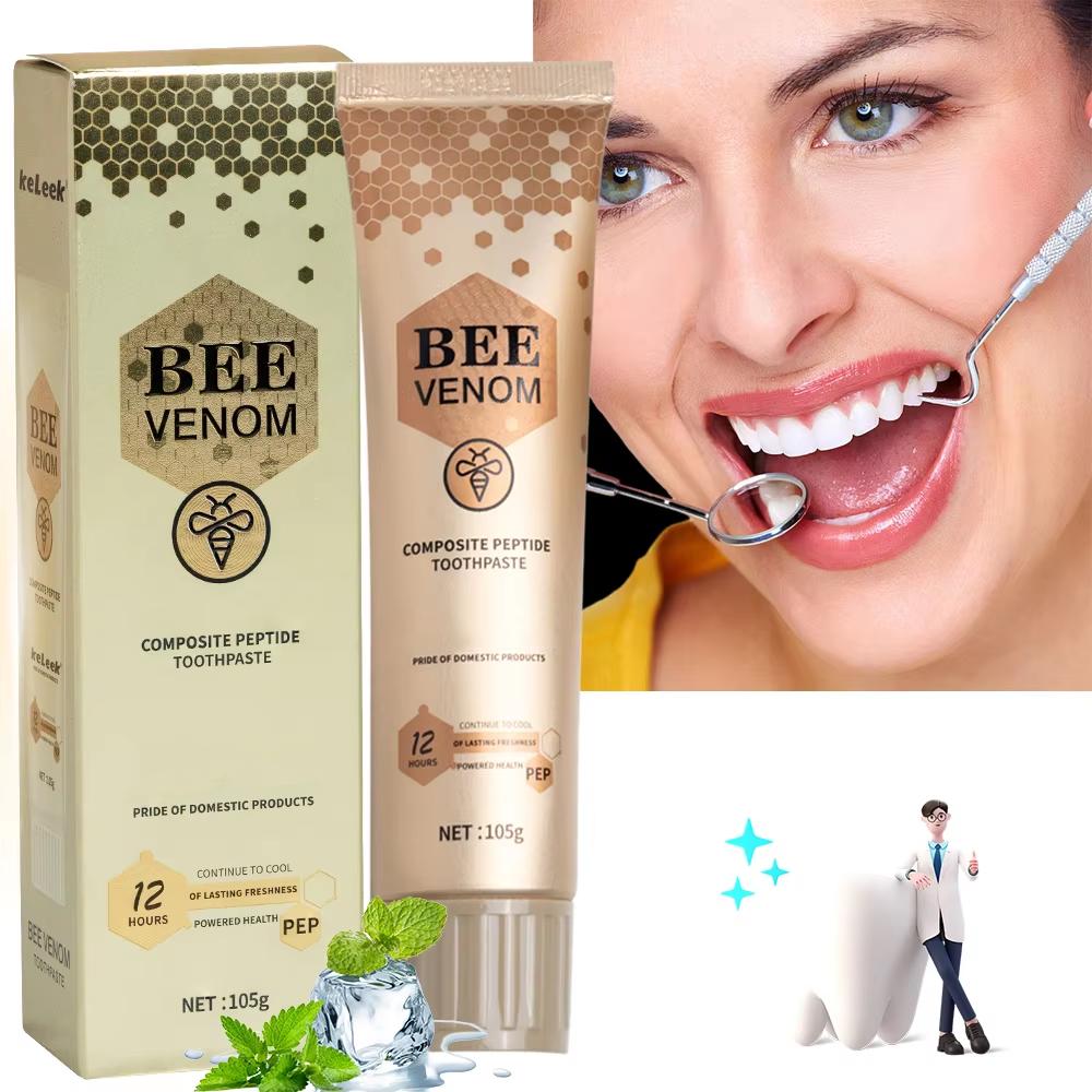 Gold Honey Peptide Complex Toothpaste Continuously Fresh Breath Refreshing Fluoride Free Protecting Teeth For Women & Men
