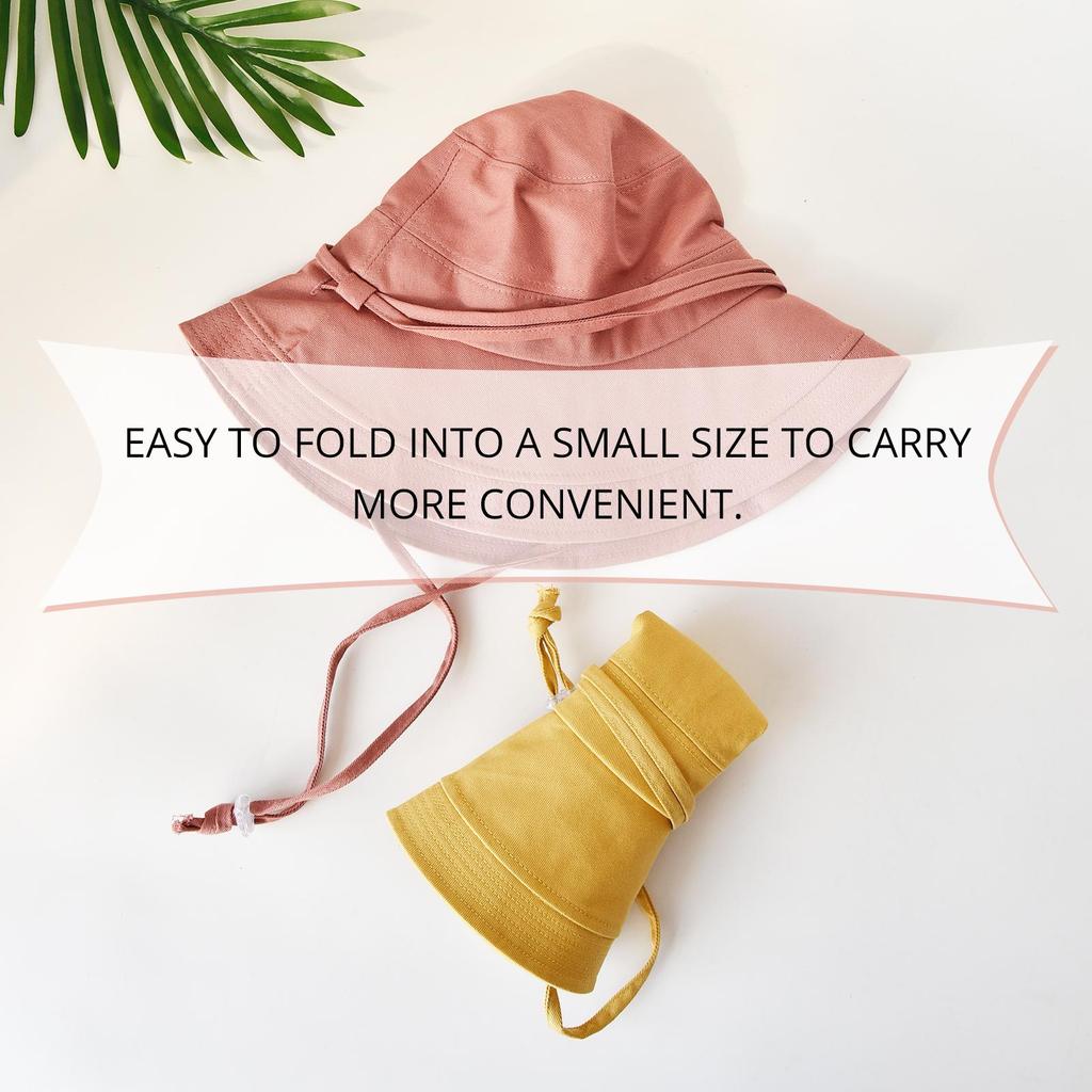 SOMALER Damskie bawełniane szerokie rondo kapelusze przeciwsłoneczne typu Bucket szerokie rondo składany letni kapelusz plażowy ochrona przed słońcem UV kapelusz damski nowość