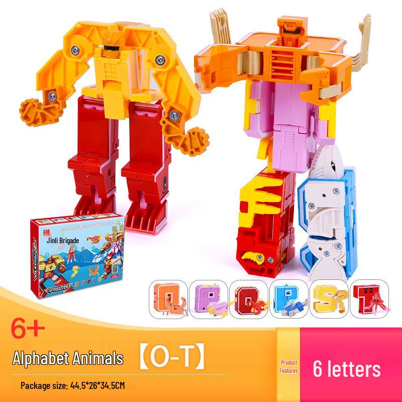 Dinosaur Robot Transformation Toy Set for 6-Year-Olds