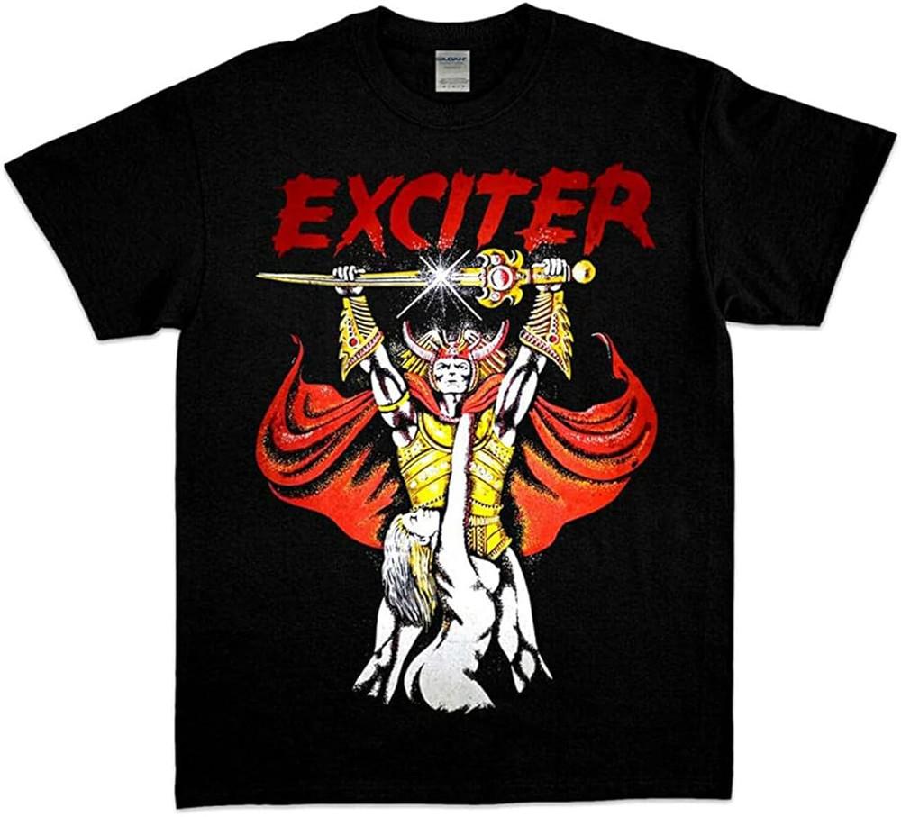 

Exciter Long Live The Loud Speed Metal Band Men s Black T Shirt JJ5725 L
