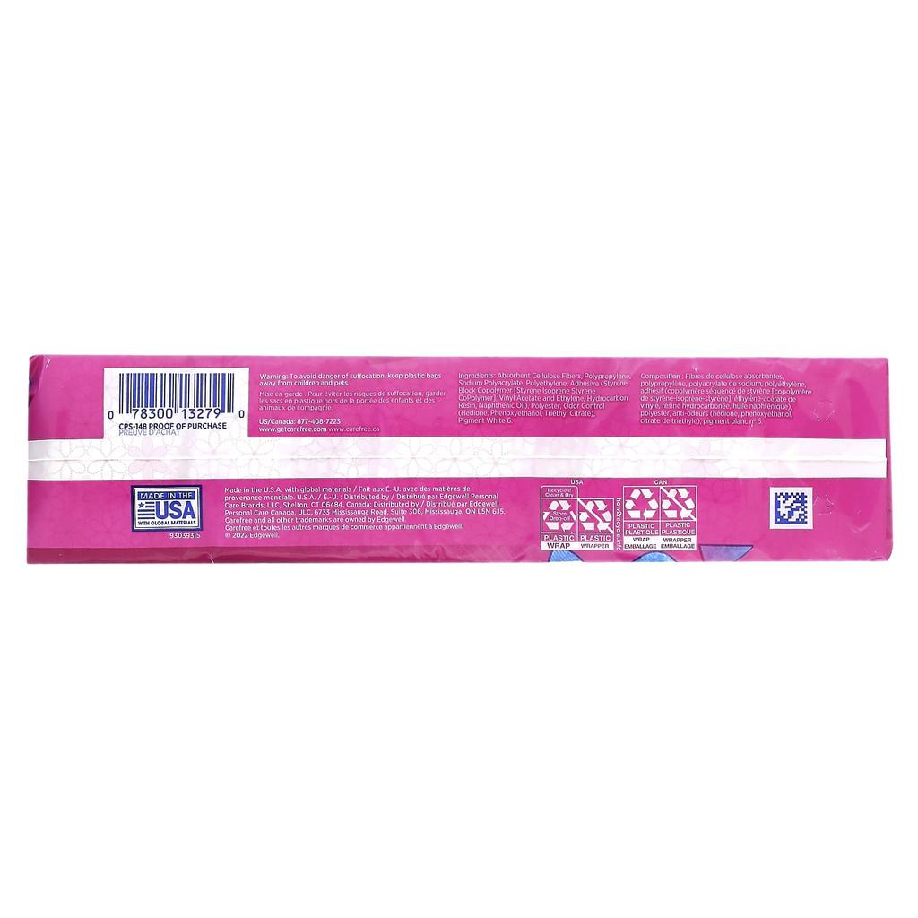 Carefree, Acti-Fresh, protège-dents quotidien, régulier, sans parfum, 148 pièces