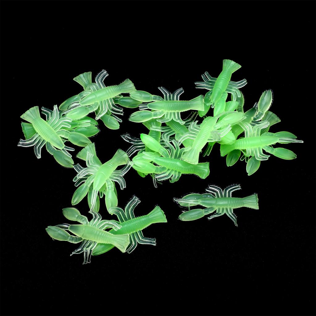 Fishing Shrimps Lures Glowing Luminous Soft   Lifelike Silicone Shirmps Bait