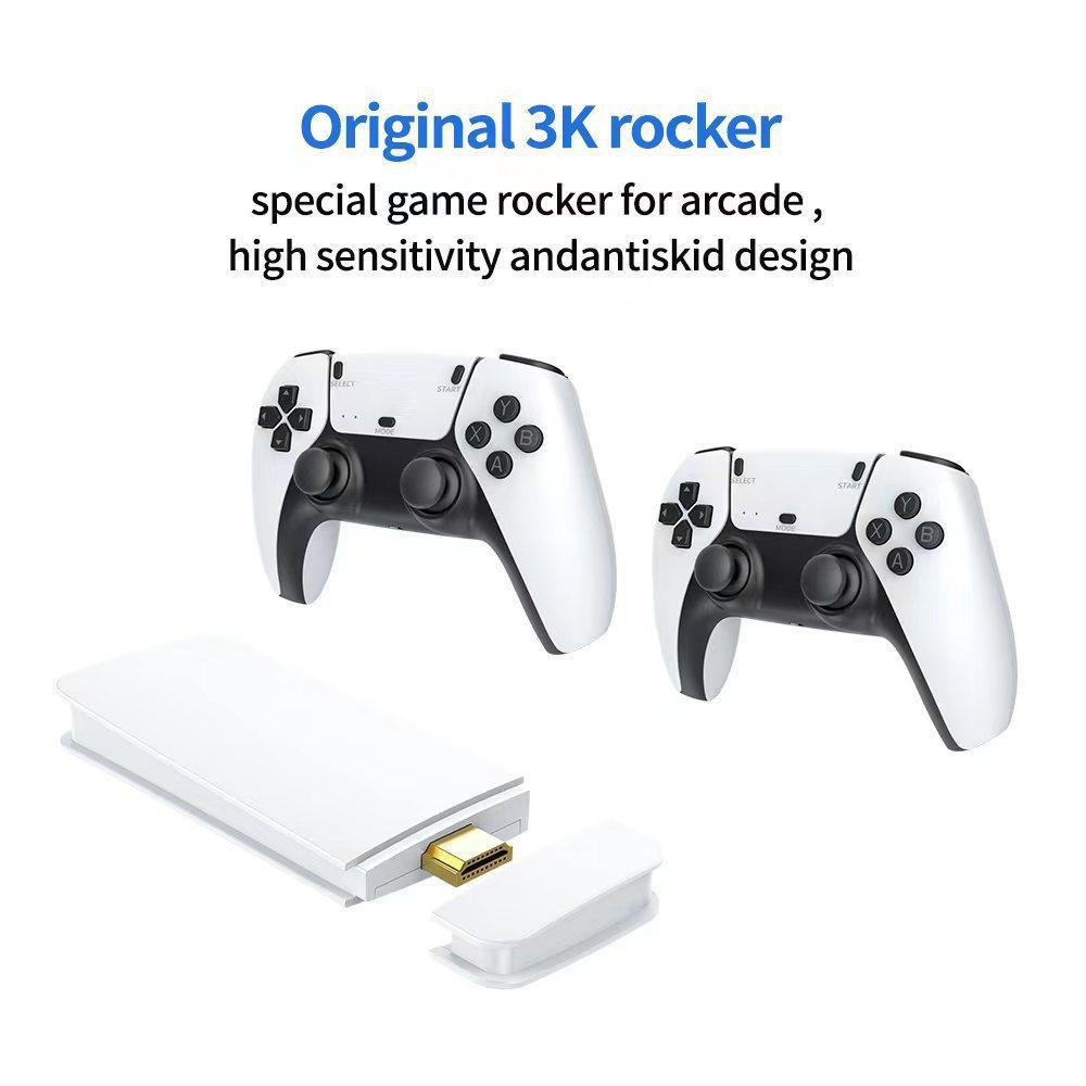 M15Pro 4K Wireless Gamepad Double Retro Handheld Game Console 20000+Game Type HD Display 2.4G Dual-Frequency Gamepad Game Gift