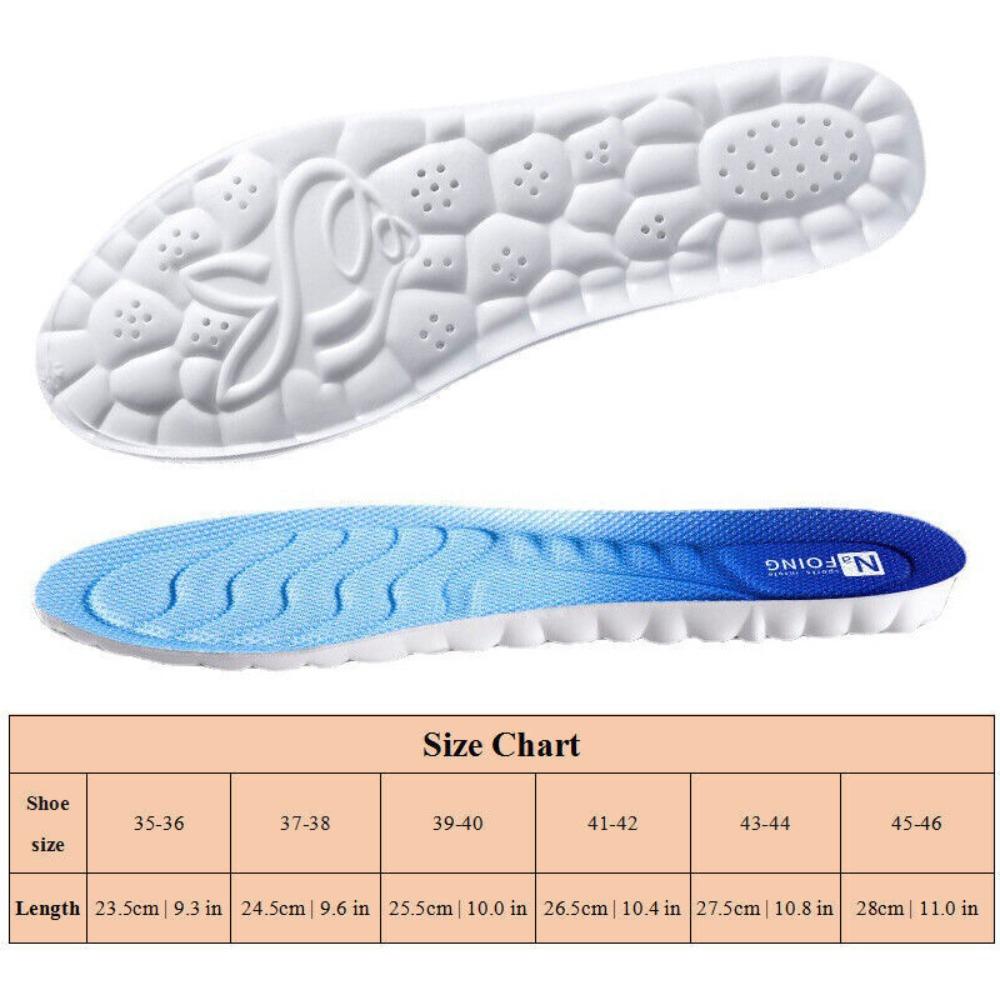 PU Technology Insoles Orthopedic Shoes Pad Shock Absorption 4D Insole Women