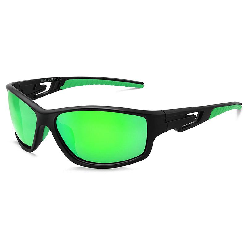 Sports Sunglasses Men UV400 Protection Outdoor Cycling Sunglasses Black Frame Lightweight Comfortable Eyewear MJ8013