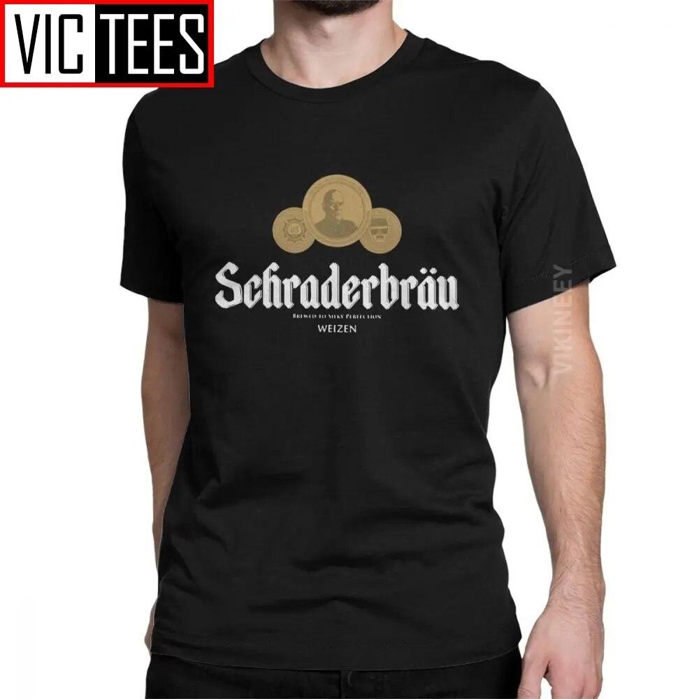 

Футболка унисекс Schraderbrau Breaking Bad Hank Schrader Walter, белая винтажная футболка из чистого хлопка, уникальная Camisas Hombre унисекс