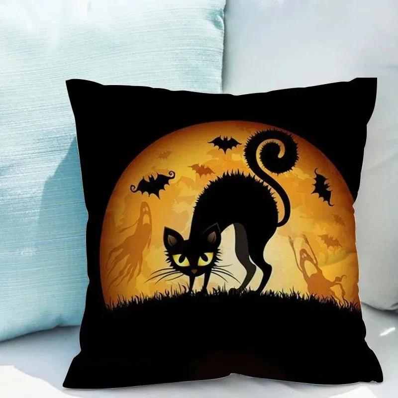 Halloween decorative pillow sleeve cushion cushion is suitable for home living room sofa waist cushion bedroom room decoration