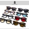 Fashion Anti-Blu-Ray Round Women Glasses Frame Retro Sunglasses Rivets Decoration Optical Men Orange Eyeglasses