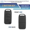Authentic 2 Button Flip Remote Key Case HU64 Blade FOB For Mercedes Benz A C E S W168 W202 Car