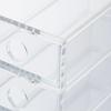 MUJI Acrylic Small Item Storage 6 Tiers Width 8.7cm Depth 17cm Height 25.2cm