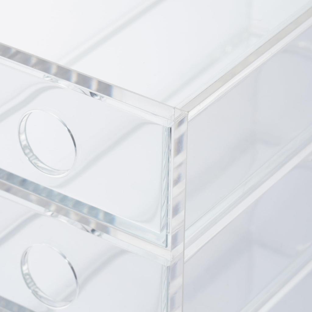 MUJI Acrylic Small Item Storage 6 Tiers Width 8.7cm Depth 17cm Height 25.2cm