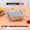 304 Stainless Steel Round Food Storage & Sample Box with Lid