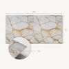 Set of Self-Adhesive Vinyl Tiles with Print Elegant Marble Pattern 10x40x20 Cm