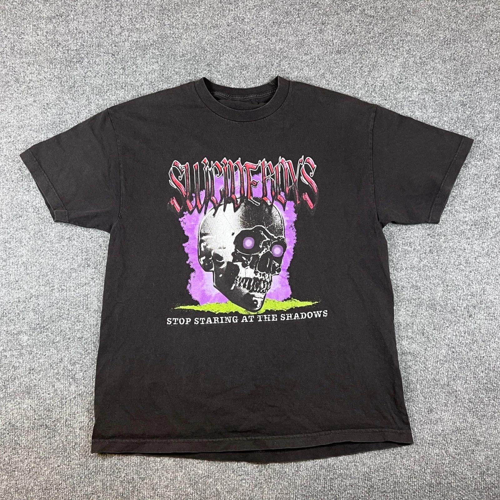 Suicideboys T Shirt Mens L Black Stop Staring At The Shadows Skull G59 Hip Hop 3XL