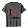 I Love Heart Science T Shirt  Biology Tee Tshirt Teacher Camisas Unisex Family Tshirts Hip Hop T Shirt Cotton Unisex Party