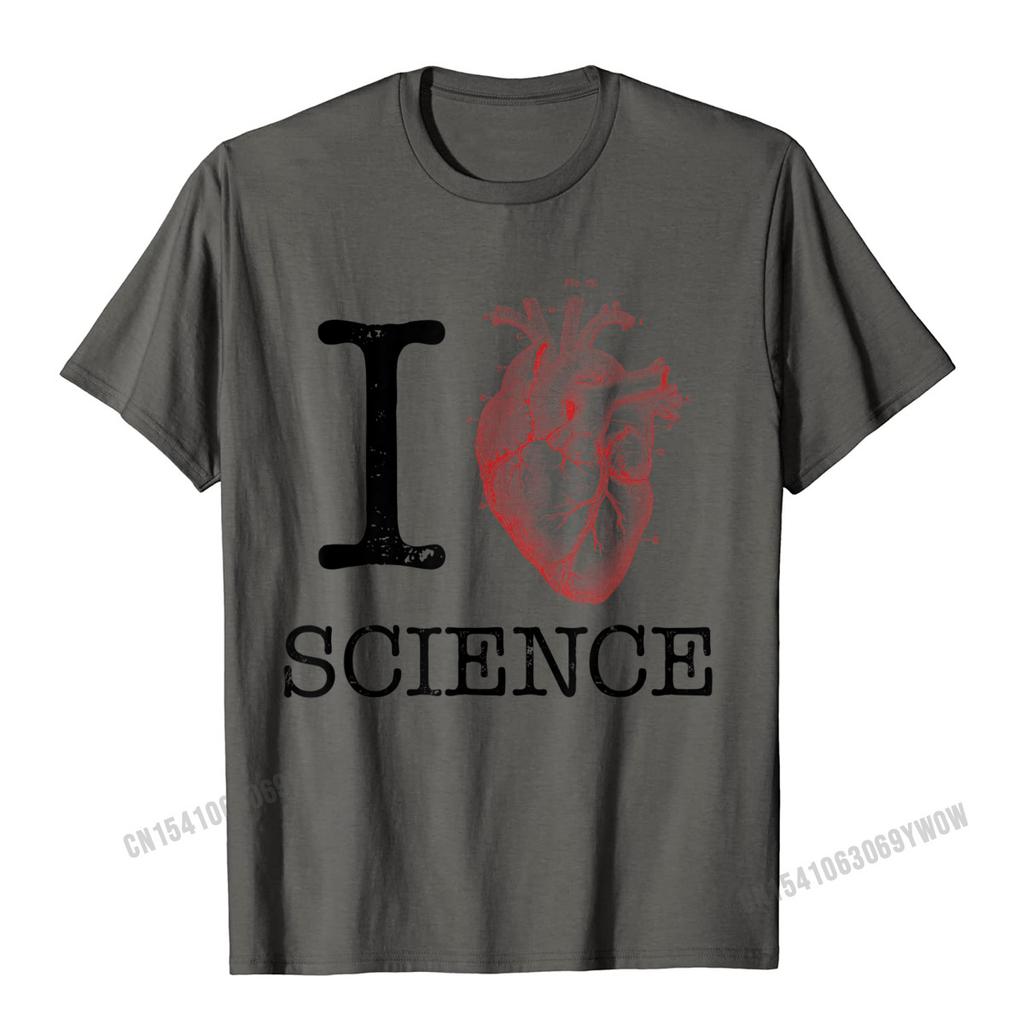 I Love Heart Science T Shirt Biology Tee Tshirt Teacher Camisas Unisex Family Tshirts Hip Hop T Shirt Cotton Unisex Party