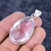 Pink Kunzite Gemstone Handmade 925 Sterling Silver Jewelry Pendant 1.97" M-3259