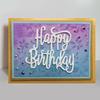 Happy Birthday Frame Cutting Die Scrapbooking Photo Album Embossing DIY Tool