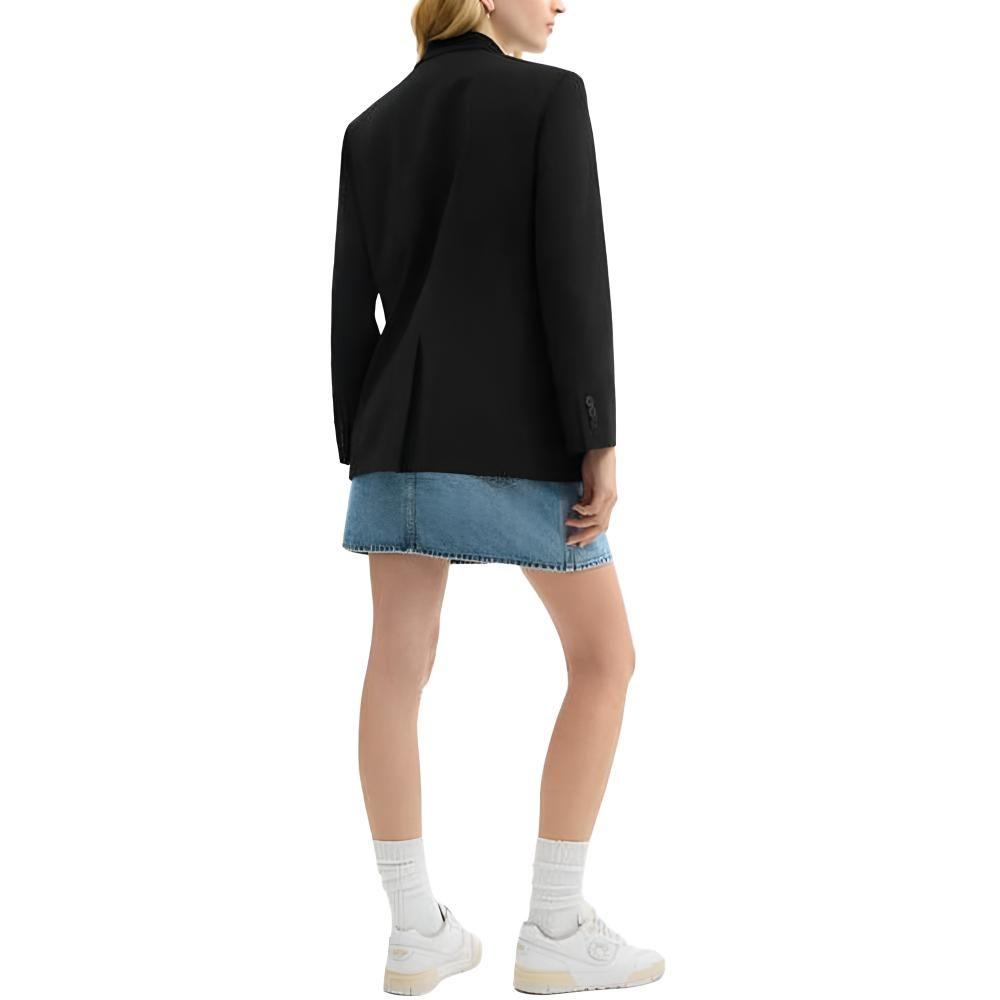 COACH SS25 Business Suit Coat Women's Black CZ924-BLK