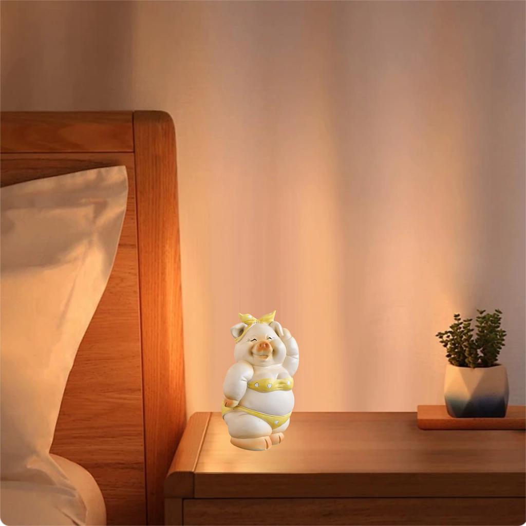 Pig Bank Resin Handicraft Ornaments Desktop TV Cabinet Living Room Home Decorations